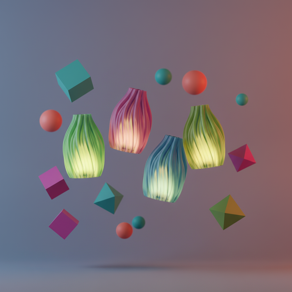 Swirl Glow Teelichtlampen – Elegantes 4er Set für warme Lichtmomente