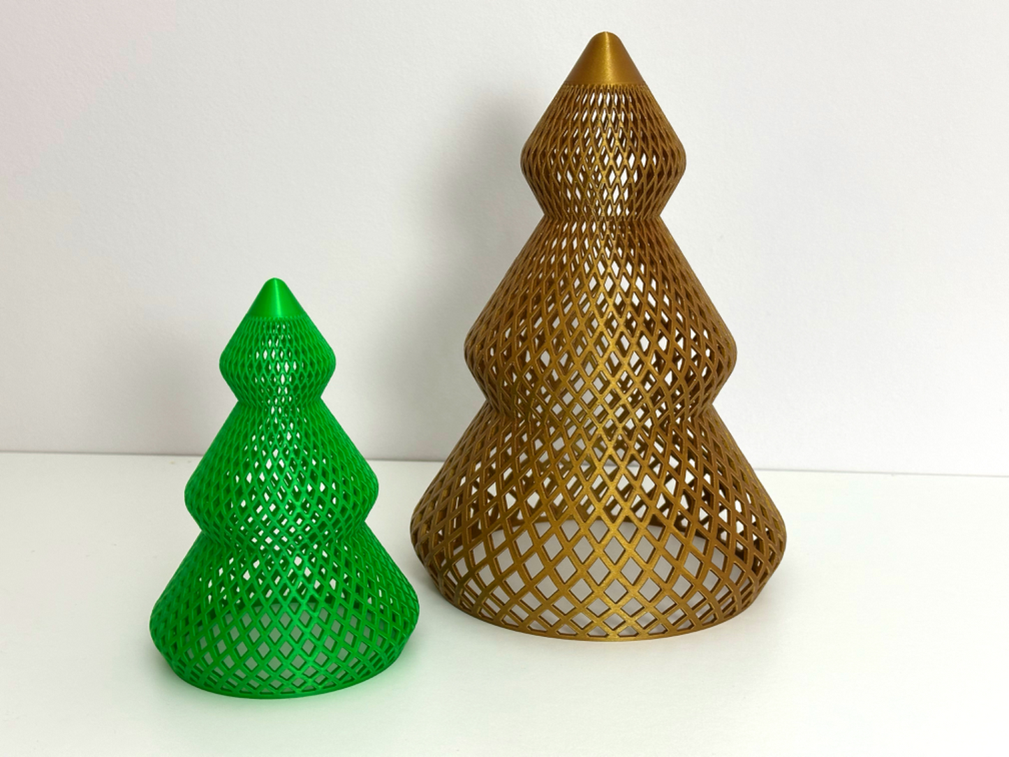 Weihnachtsbaum LED-Set – 3D-gedruckte Bäume mit festlichem Leuchten