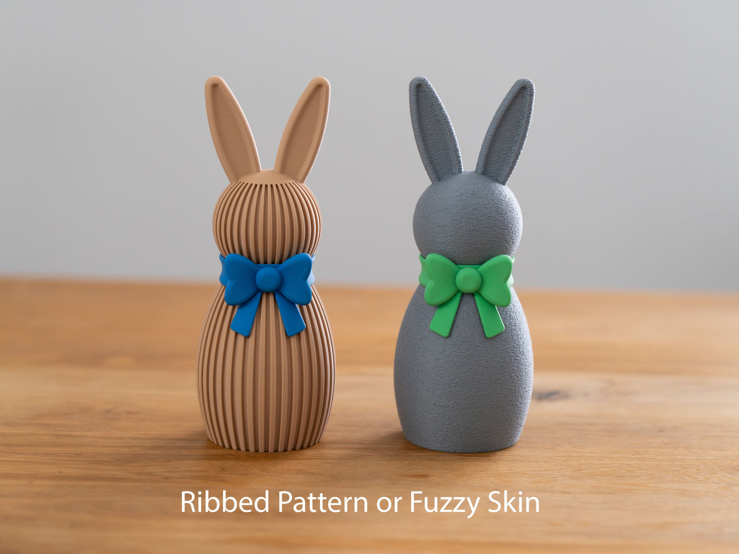 Dekohasen mit Schleife 3er-Set – Niedliche Frühlingsboten für festliche Tische