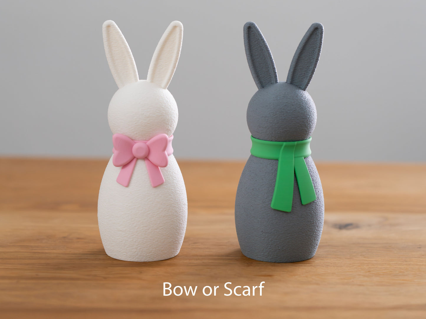 Dekohasen mit Schleife 3er-Set – Niedliche Frühlingsboten für festliche Tische