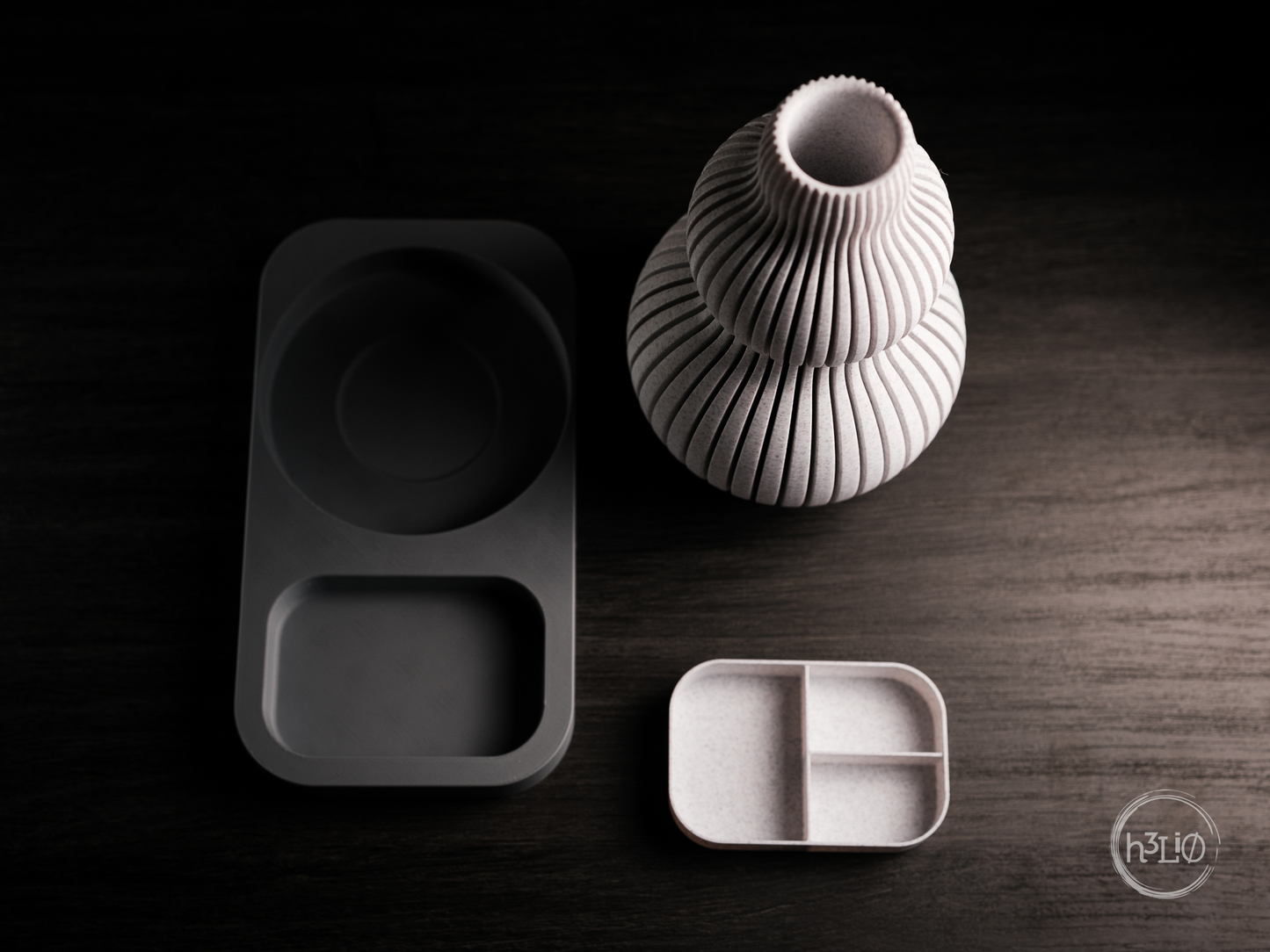 Nimbus Vase – Geriffelte Eleganz für Blumen