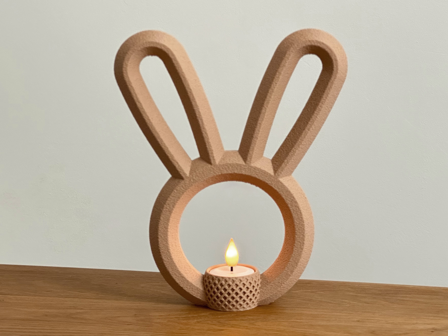 Hasen-Teelichthalter 3er-Set – Hoppelnde Lichter für Osterabende