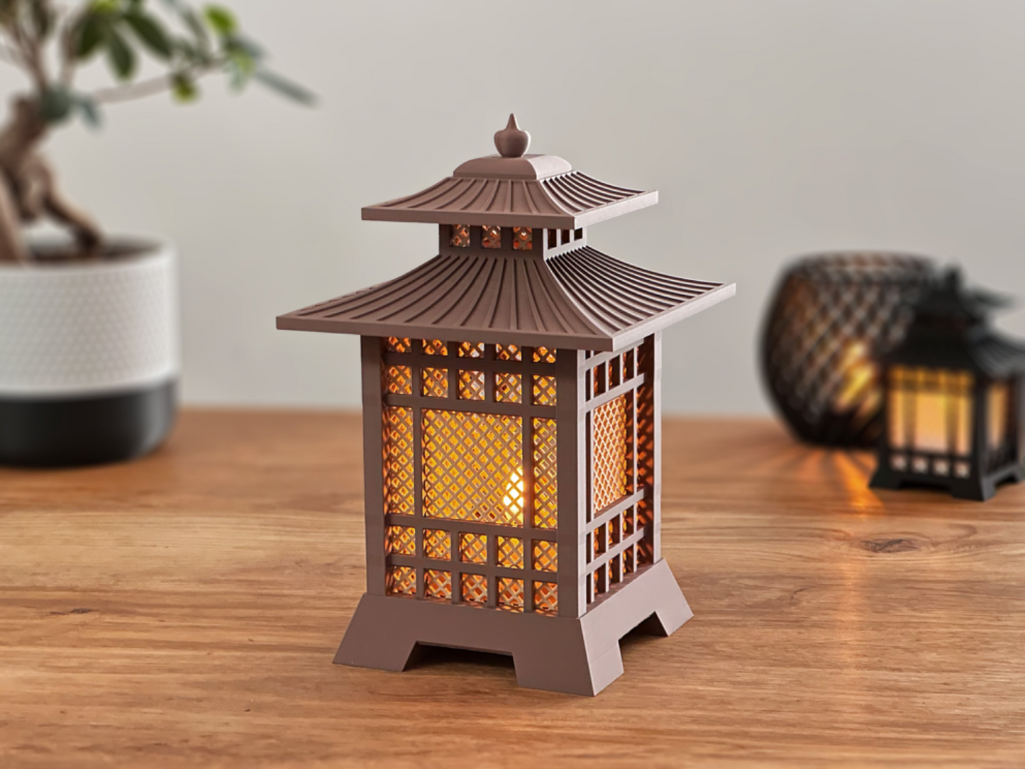 Japanische Laterne Tischlampe – Zen-Atmosphäre für dein Zuhause