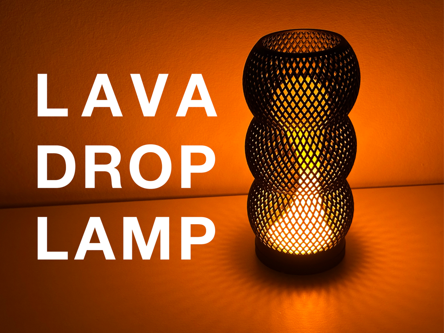 Lava Drop Lampe – Hypnotisches Licht für entspannte Stimmung