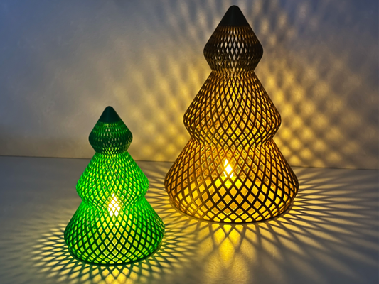 Weihnachtsbaum LED-Set – 3D-gedruckte Bäume mit festlichem Leuchten