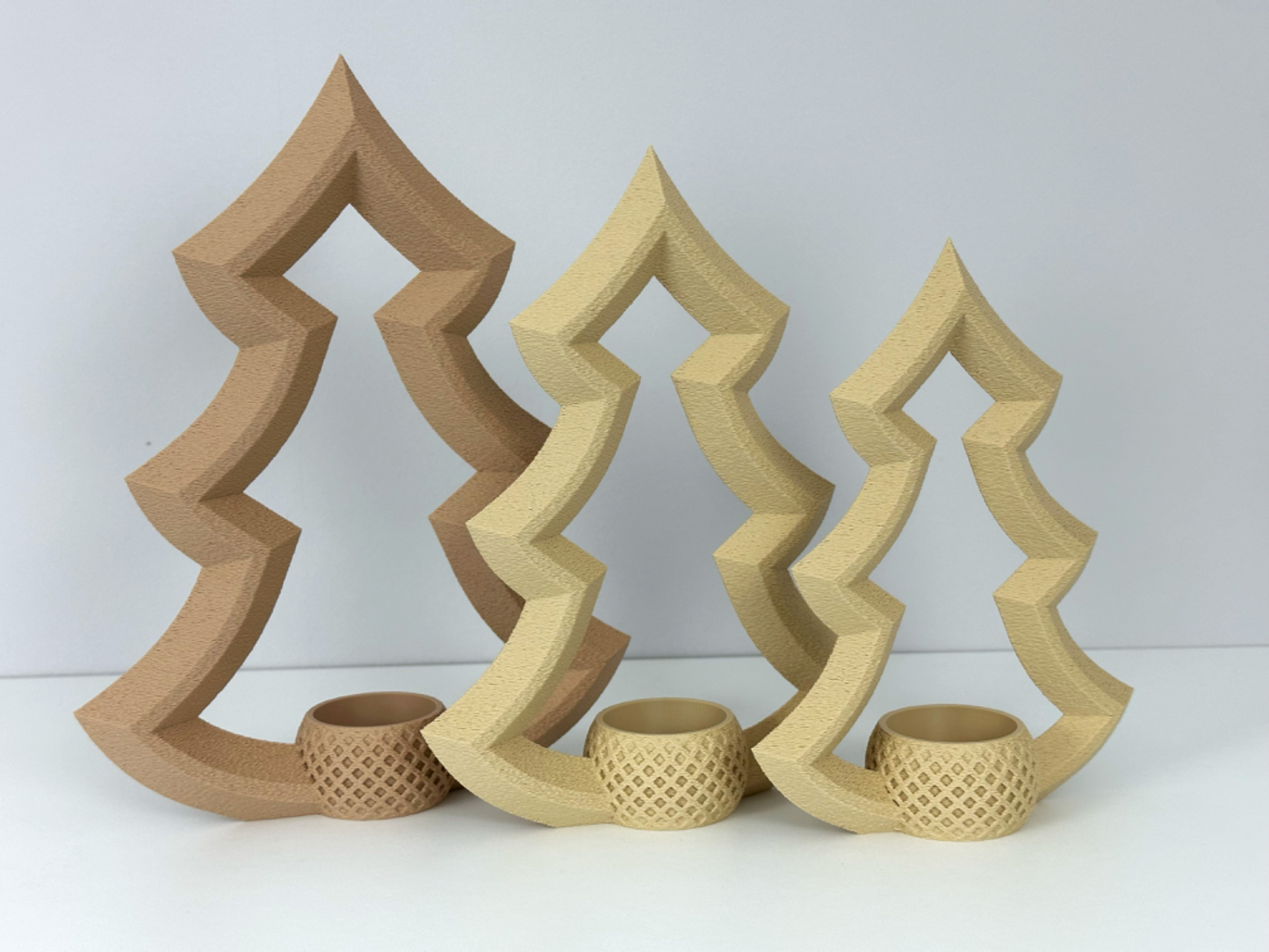 Teelichthalter Tannenbaum 3er-Set – Stimmungsvolle Weihnachtsdeko mit modernem Charakter