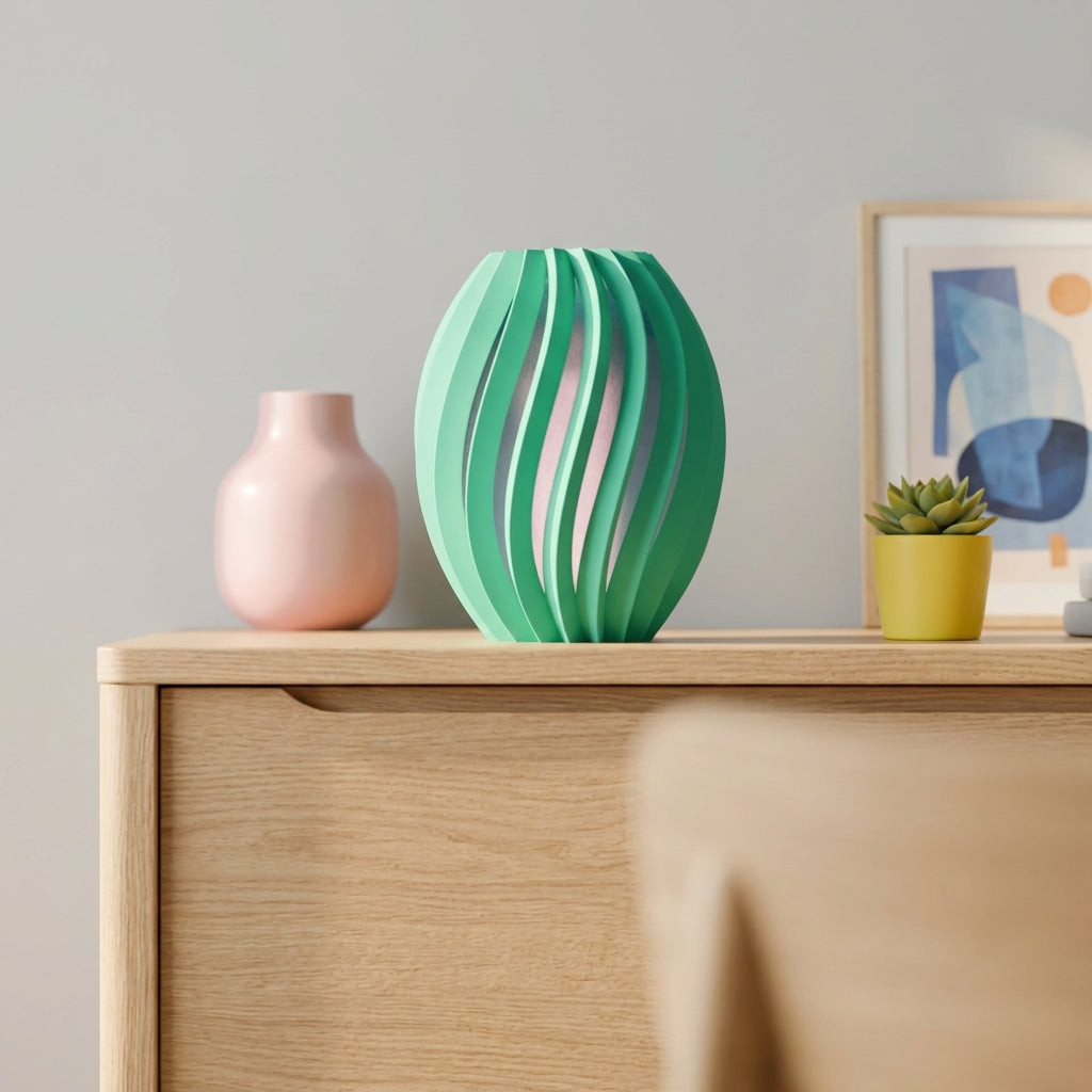 Twist Flow dynamische, modulare Design-Spiral-Lampe