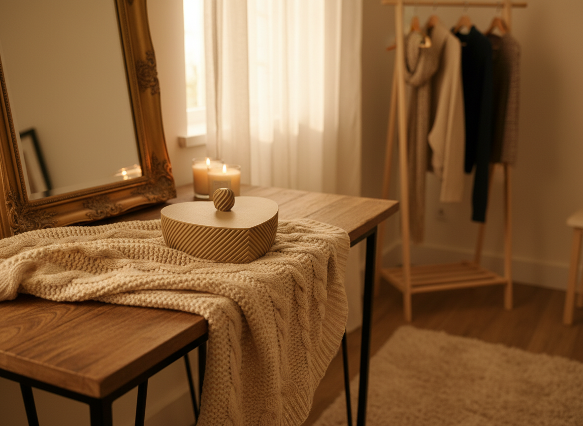 Herzförmige Aufbewahrungsbox – Liebesvolle Schatulle für Kostbarkeiten