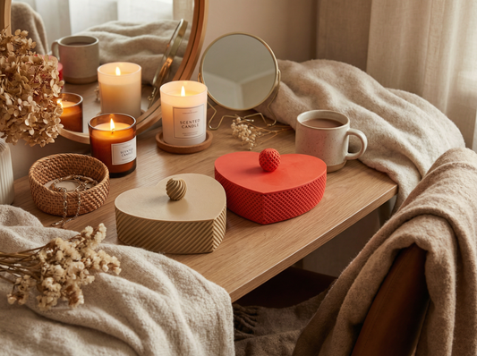 Herzförmige Aufbewahrungsbox – Liebesvolle Schatulle für Kostbarkeiten