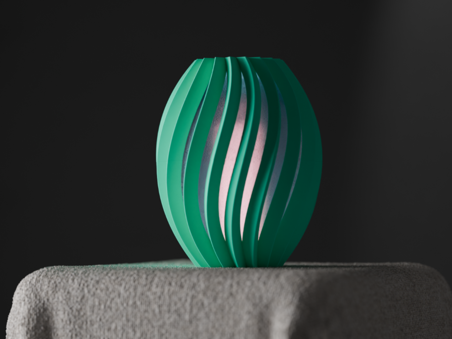Twist Flow dynamische, modulare Design-Spiral-Lampe