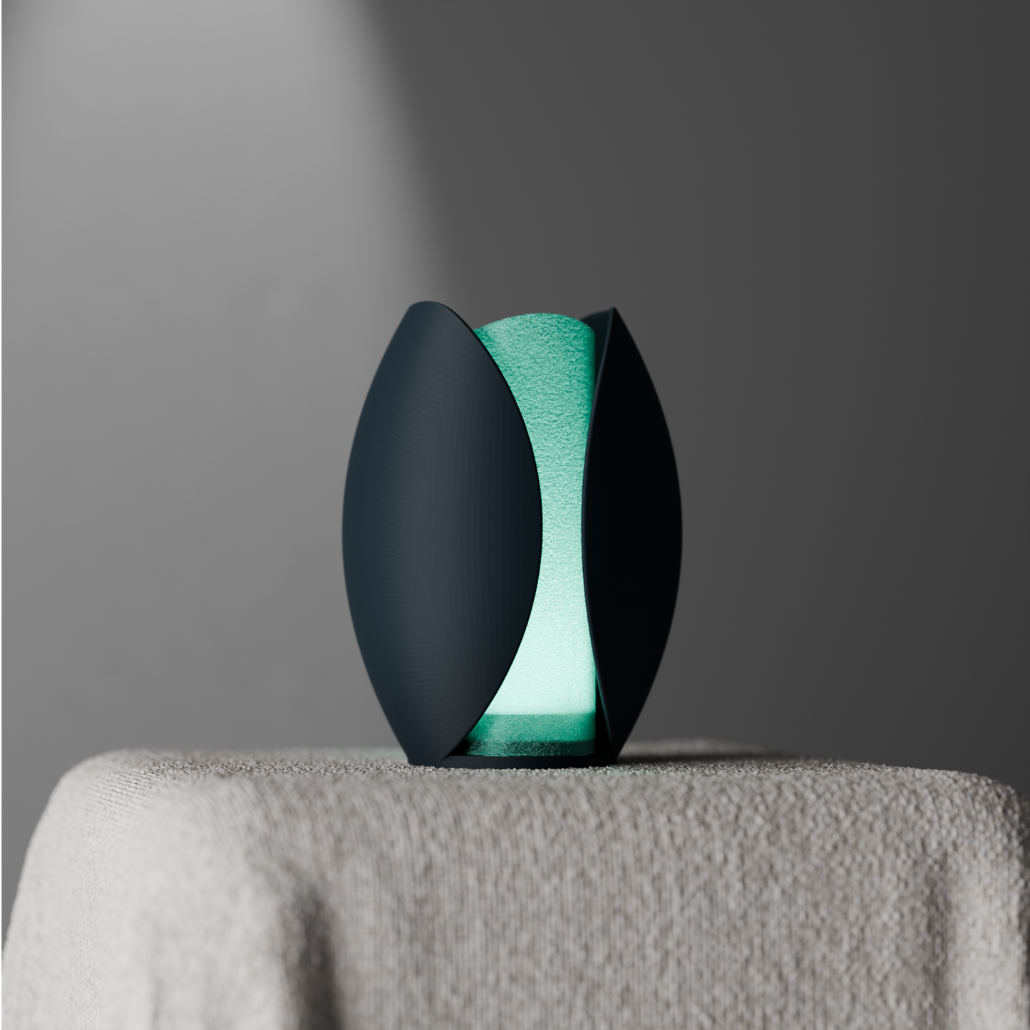 Shella Schreibtischlampe – Organisches 3D-Design mit sanftem Lichtschein