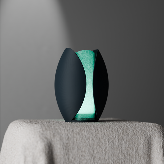 Shella Schreibtischlampe – Organisches 3D-Design mit sanftem Lichtschein