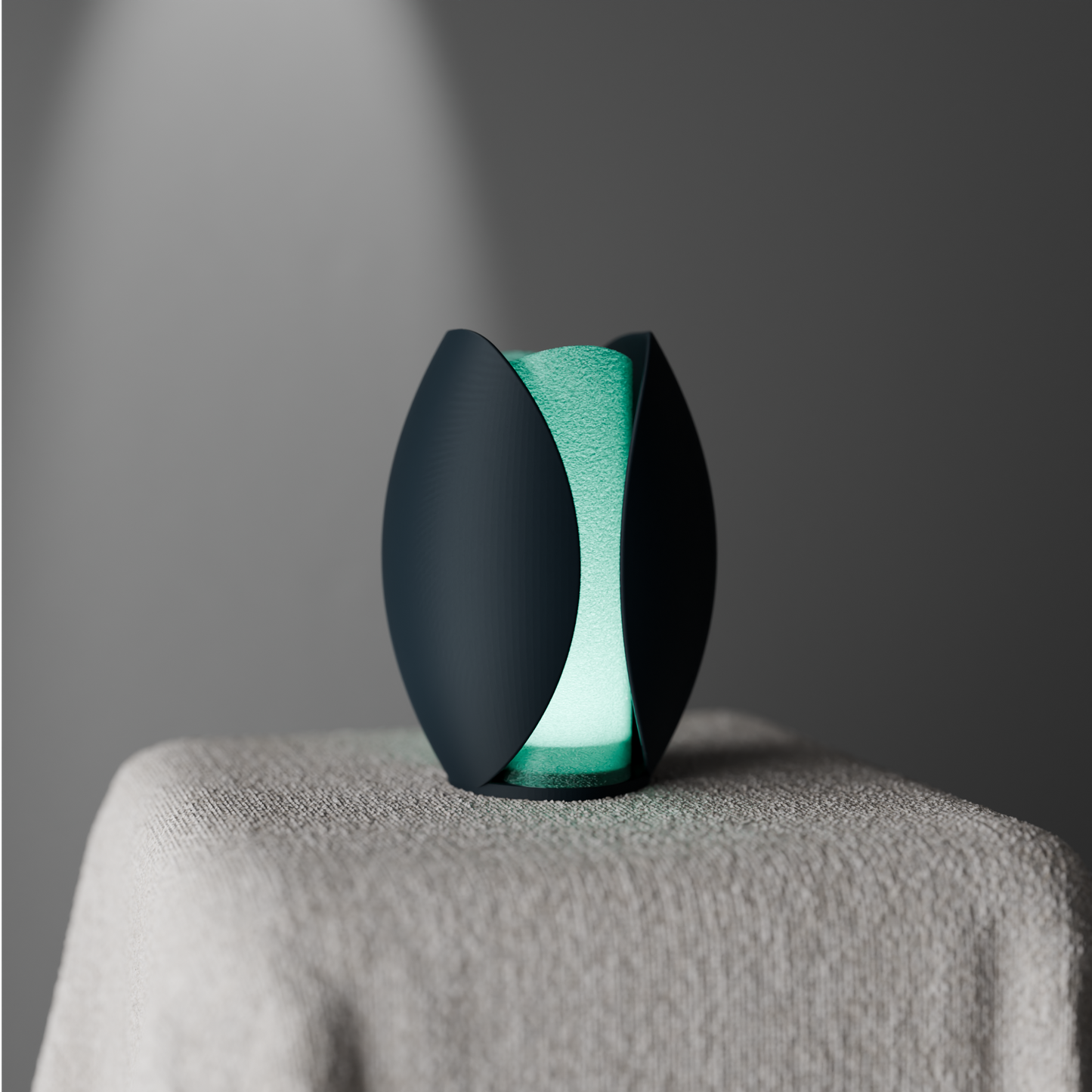 Shella Schreibtischlampe – Organisches 3D-Design mit sanftem Lichtschein