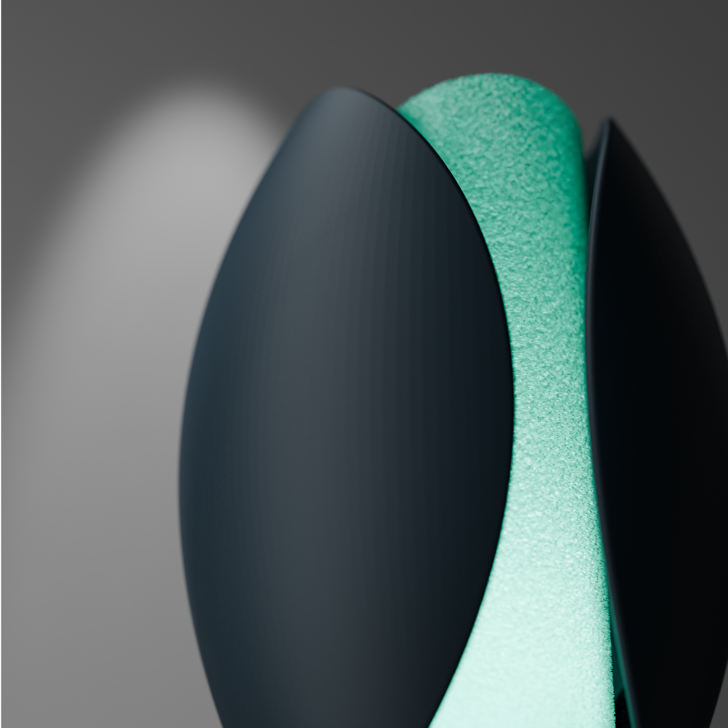 Shella Schreibtischlampe – Organisches 3D-Design mit sanftem Lichtschein