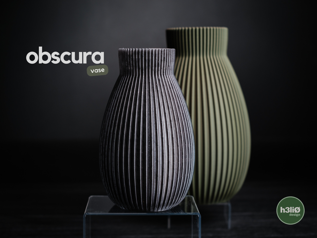 Obscura Vase – Mystische Tiefe in dunklem Design